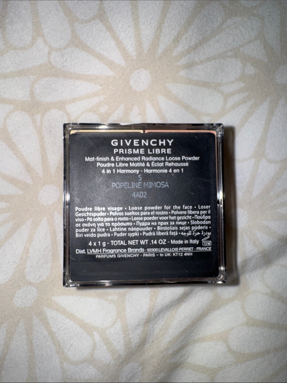 Givenchy Prisme Libre Loose Powder - Black Compact with Beige Labeling